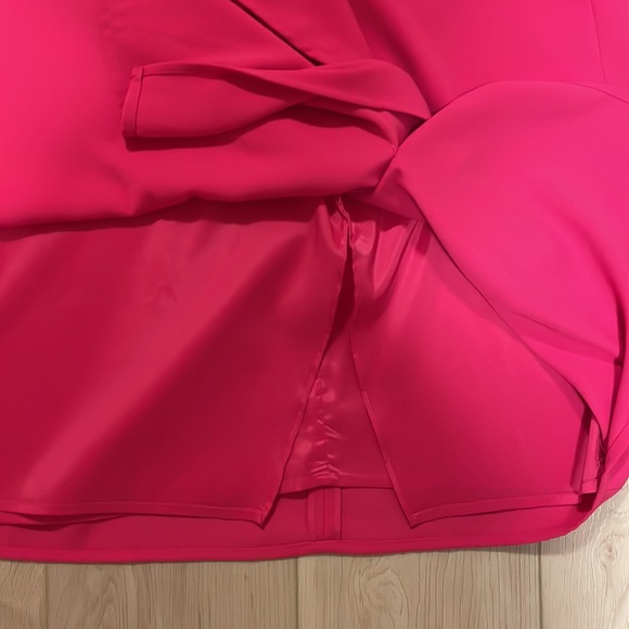 424 Fifth - Lord & Taylor Cascade Ruffle Front Miniskirt, Pink, sz 24W - Picture 5 of 12